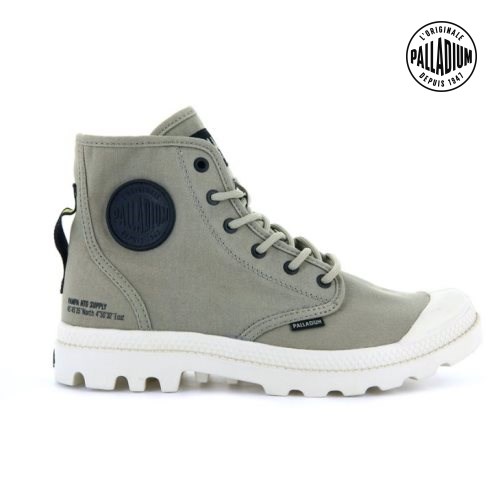 Bottes Palladium Pampa Hi Htg Supply Femme Vert | FR WAQ304D